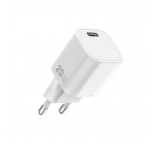 Мережевий зарядний пристрій WIWU 20W Cube GaN Fast Charger 1C Wi-G014 EU White (6977703654486)