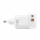 Мережевий зарядний пристрій WIWU 33W Cube GaN Fast Charger A+C Wi-G017 EU White (6977703655025)
