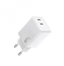 Мережевий зарядний пристрій WIWU Cube 67W 2C+A GaN Fast Charger Wi-G026 EU White (6977703656800)