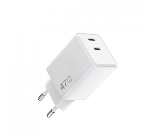 Мережевий зарядний пристрій WIWU Cube 67W 2C+A GaN Fast Charger Wi-G026 EU White (6977703656800)