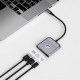 USB-Hub WIWU Traveling 3in1 USB C hub Wi-HB002 Gray (6976975616437)