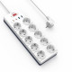 Мережевий подовжувач WIWU 14 in 1 20W GaN Power Strip 2C+2A+10AC Wi-S008 EU (2 m) White (6977703656268)