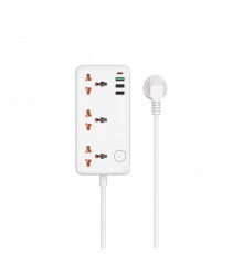 Сетевой удлинитель WIWU 30W Cube Multiple Function GaN Power Strip 1C3A+3 sockets Wi-S005 EU White (6977703654196)