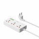 Мережевий подовжувач WIWU 30W Cube Multiple Function GaN Power Strip 1C3A+3 sockets Wi-S005 EU White (6977703654196)