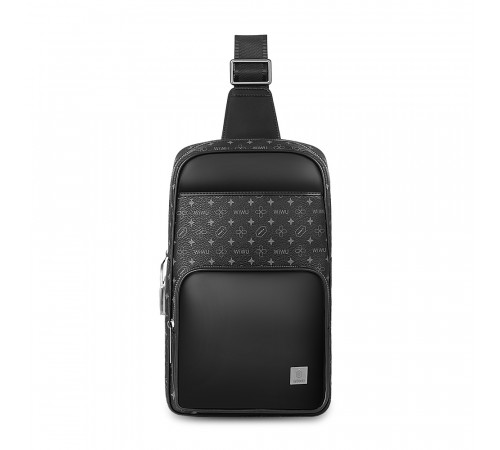 Сумка WIWU Master Fingerprint Lock Crossbody Bag Black (6976195096064)