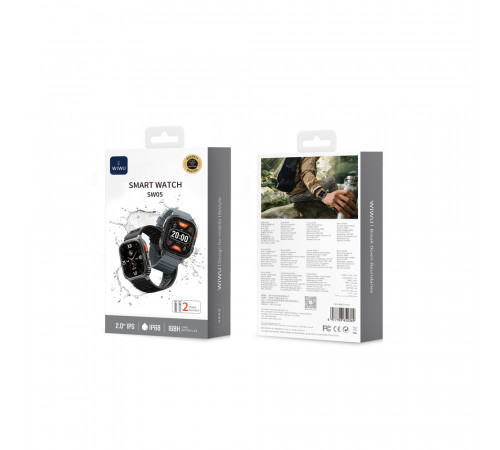 Смарт-годинник WIWU SW05 Black (6977703652369)