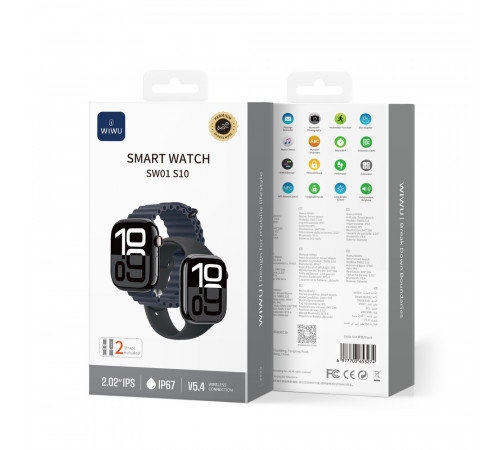 Смарт-годинник WIWU Smart Watch SW01 Silver (6977703653281)