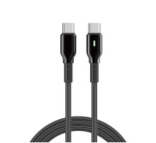 Кабель WIWU 60W Duralink Series Nylon Braided Cable 
Wi-C075 C-C 1M (6977703654714)