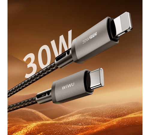 Кабель WIWU 30W Titanlink Series Charging Cable 
1M Wi-C056 C-L (6977703654257)
