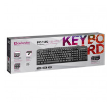 Клавіатура дротова DEFENDER Focus HB-470 (з Eng, UA, Ru розкладками)