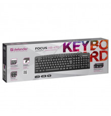 Клавіатура дротова DEFENDER Focus HB-470 (з Eng, UA, Ru розкладками)