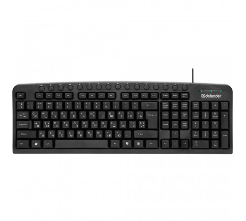 Клавіатура дротова DEFENDER Focus HB-470 (з Eng, UA, Ru розкладками)