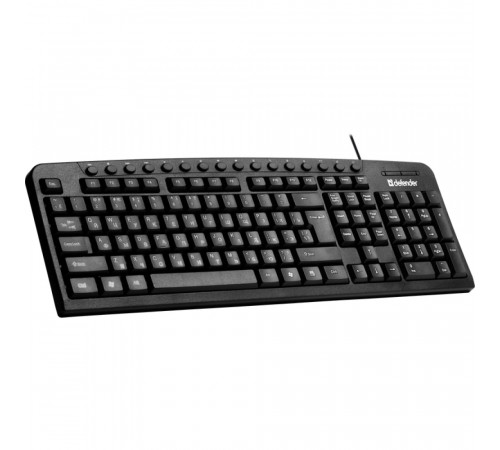 Клавіатура дротова DEFENDER Focus HB-470 (з Eng, UA, Ru розкладками)