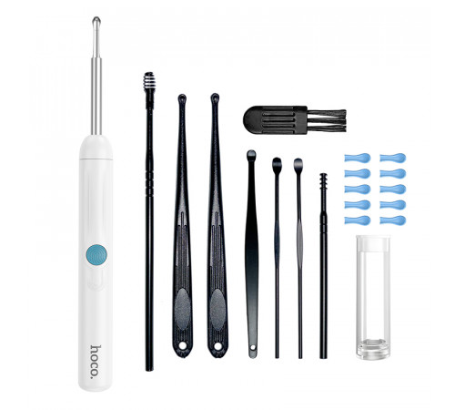 Інструмент для чищення вух з камерою HOCO HP65 130 mAh Ears cleaning tool with camera White (6942007672733)