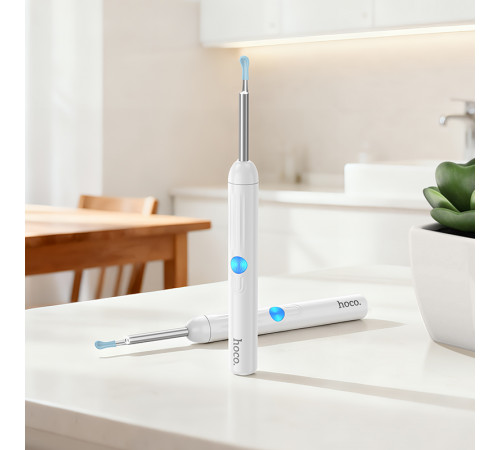 Інструмент для чищення вух з камерою HOCO HP65 130 mAh Ears cleaning tool with camera White (6942007672733)