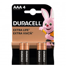 Батарейка Duracell Basic LR3/AAA (4шт) (5000394127326)