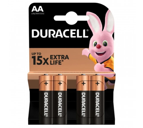 Батарейка Duracell Basic LR6/AA (4шт) (5000394127050)
