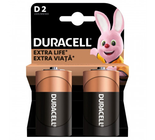 Батарейка Duracell LR20/C Power Plus (2шт) (5000394141988)