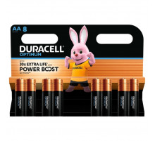 Батарейка Duracell LR6/AA OPTIMUM (8шт) (5000394158931)