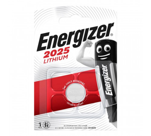 Батарейка Energizer 2025 Lithium (1шт) (7638900083026)