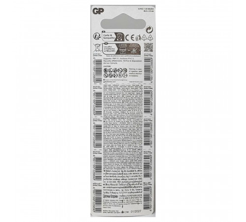 Батарейка GP 177/LR626/AG4/377 Alkaline (10шт) (4891199026690)