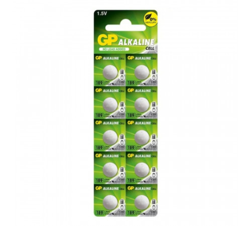 Батарейка GP 189/LR54/AG10 Alkaline (10шт) (4891199015519)