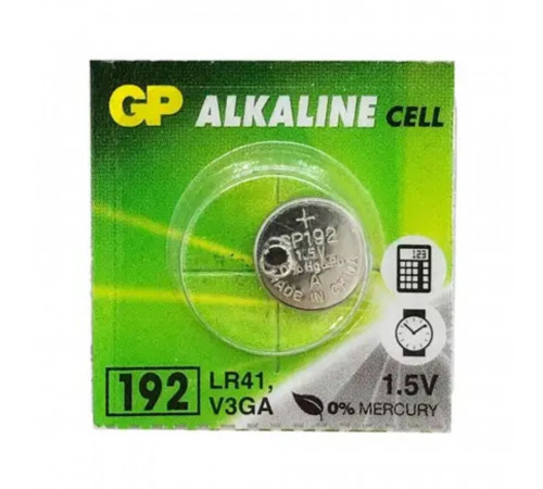 Батарейка GP 192/LR41/AG3 Alkaline (10шт) (4891199015533)
