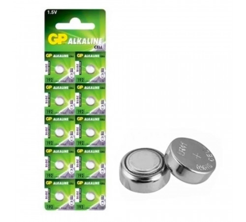 Батарейка GP 192/LR41/AG3 Alkaline (10шт) (4891199015533)