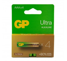 Батарейка GP LR3/AAA ULtra Alkaline (4шт) (4891199218255)