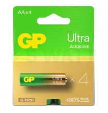 Батарейка GP LR6/AA ULtra Alkaline (4шт) (4891199217357)