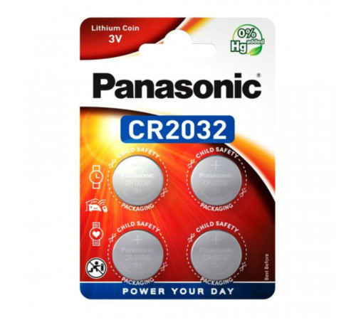 Батарейка Panasonic CR2032 (4шт) (5410853058663)