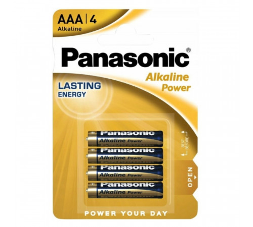 Батарейка Panasonic LR03/AAA Alkaline (4шт) (5410853039334)