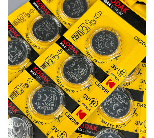 Батарейка Kodak Max Lithium CR2016 3V (5шт.)