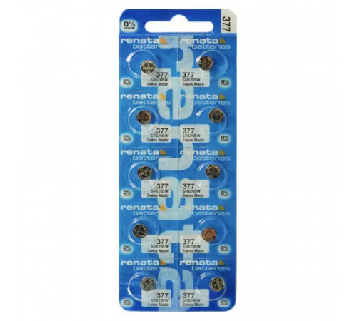 Батарейка Renata SR 626W 377/AG4 (10шт) (785618730210)