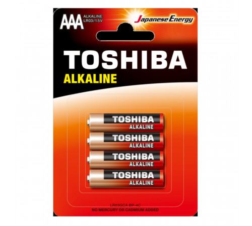 Батарейка Toshiba LR3 Red Alkaline (4шт) (4904530594922)