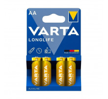 Батарейка Varta LR6/AA Longlife Alkaline (4шт) (4008496525157)