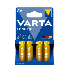 Батарейка Varta LR6/AA Longlife Alkaline (4шт) (4008496525157)