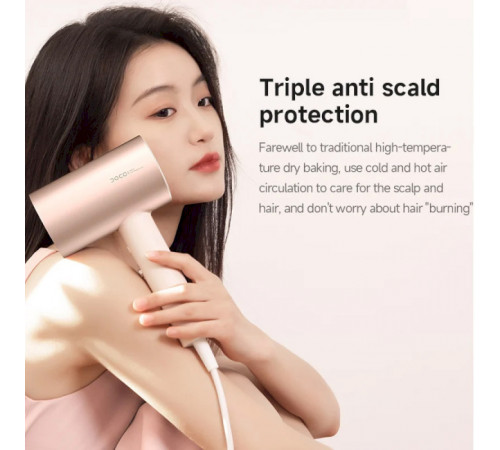 Фен Xiaomi Doco negative ion hair dryer soft and fast dry hair care Small Milk (Китайська вилка) (AN001SM)