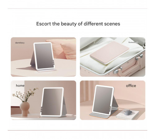 Дзеркало для макіяжу Xiaomi DOCO 11 " Daylight Portable Flat Mirror Pro Pink (FM008P)