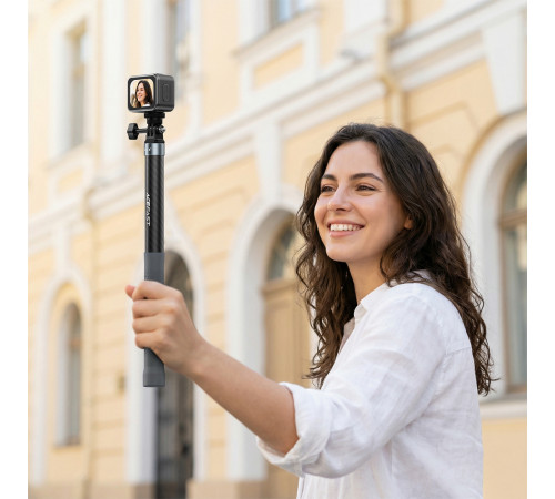 Монопод ACEFAST E38 1.2m carbon fiber telescopic selfie stick Gray-Black (6974316286028)