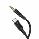 Аудіокабель BOROFONE BL25B Type-C to 3.5mm male, PVC, 1m, Black (6941991124778)