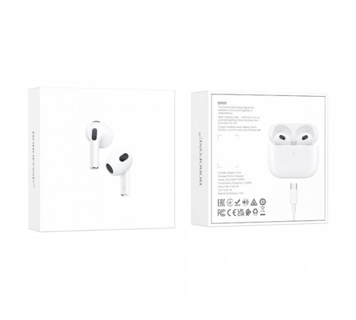 Бездротові навушники TWS BOROFONE BW91 White (6941991123214)