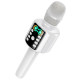 Портативна колонка-мікрофон HOCO L24 Shine karaoke microphone, 5W, White (6942007673778)