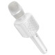 Портативна колонка-мікрофон HOCO L24 Shine karaoke microphone, 5W, White (6942007673778)