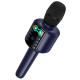 Портативна колонка-мікрофон HOCO L24 Shine karaoke microphone, 5W, Blue (6942007673785)