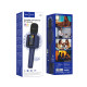 Портативна колонка-мікрофон HOCO L24 Shine karaoke microphone, 5W, Blue (6942007673785)
