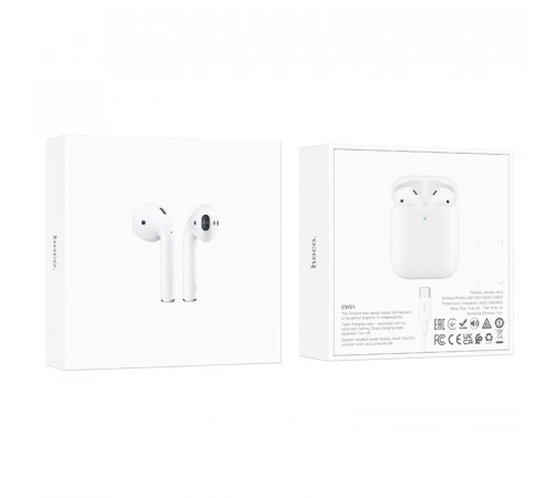 Бездротові навушники TWS HOCO EW91 White (6942007673655)