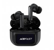 Бездротові навушники TWS ACEFAST W6 smart screen,ENC, IPX4, Black (6974316285687)