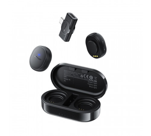 Бездротова мікрофонна система ACEFAST R3 dual-mic (Type-C) Black (6974316285847)