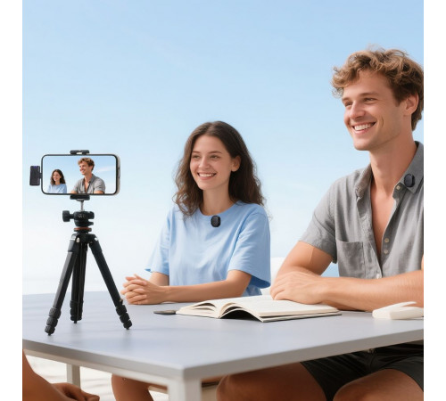 Бездротова мікрофонна система ACEFAST R3 dual-mic (Type-C) Black (6974316285847)